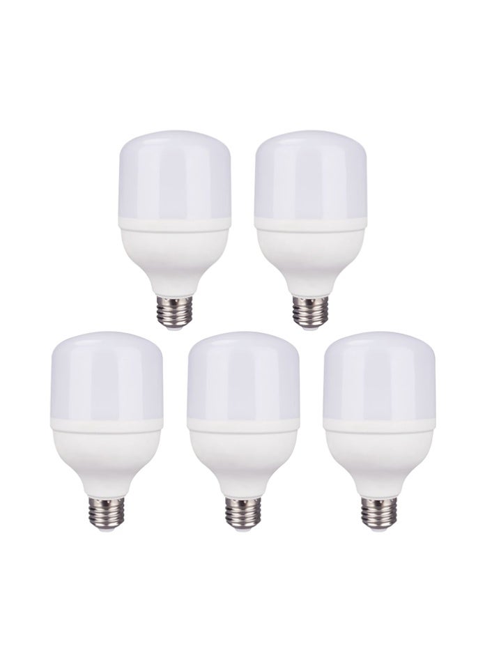 ماكس 5 قطع من مصابيح LED عالية الطاقة M-B3940 على شكل حرف T - 3000 لومن، 6500 كلفن ضوء نهاري، قاعدة E27، للاستخدام الصناعي والتجاري - Image 1